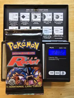 21.02g HeavyU! WOTC Pokemon Team Rocket 1st Edition Booster Pack - Sealed/New - Image 1