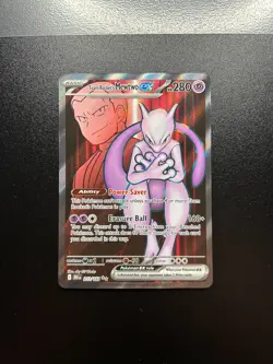 Team Rockets Mewtwo EX 213/182 FULL ART - Destined Rivals - Pokemon TCG - NM - Image 1