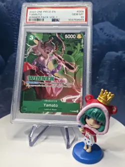 PSA 10 Yamato P 008 WINNER One Piece Card Game Tournament Promo English GEM MT - Image 1
