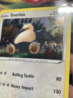 HD Galaxy Swirl Snorlax 140/202 Blister Exclusives Cosmos Holo Promo Pokemon - Image 1