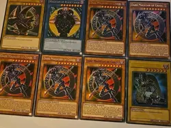 Yugioh Dark Magician Chaos Mixed 8 Card Lot - Mixed Conditions, Editions, Rarity - Image 1