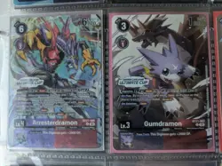 Digimon Card Game Arresterdramon BT21-066 Bt21-063 Gumdramon Ultimate Cup Promo - Image 1