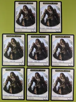 8 Soldier Ally Token Worldwake Magic the Gathering MTG 8 - Image 1