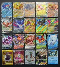 Pokemon Card Lot (20 Card Lot) Gold Rare V EX Full Art Trainer Ultra Rare Cards - Image 1