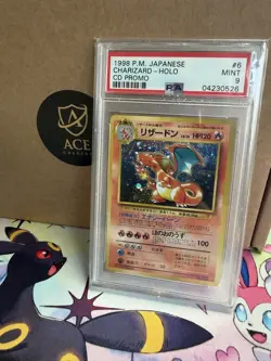 PSA 9 CHARIZARD CD Promo holo #006 - Japanese 1998 Pokemon Card - Image 1