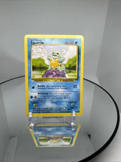 Pokemon TCG Squirtle Base Set, Common Vintage 1999 63/102 LP/MP - Image 1