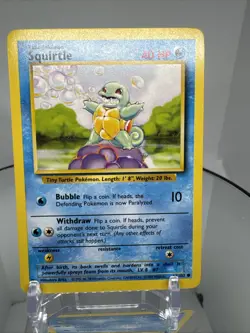 Pokemon TCG Squirtle Base Set, Common Vintage 1999 63/102 LP/MP - Image 3