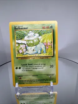 1999 Bulbasaur 44/102 Base Set Pokemon Card Vintage WOTC Original TCG - Image 1