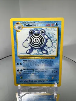 Poliwhirl 38/102 Base Set Unlimited Pokemon Card Vintage WOTC Uncommon - Image 1
