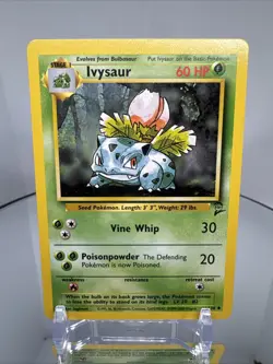 Ivysaur 44/130 Base Set 2 Pokemon Card Vintage WOTC LP Authentic - Image 3