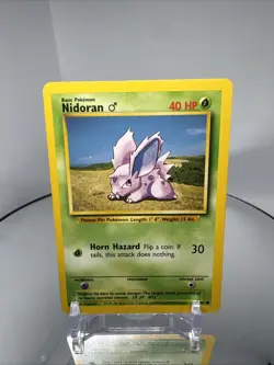 Nidoran 55/102 Base Set Pokemon Card 1999 Vintage WOTC Regular - Image 1