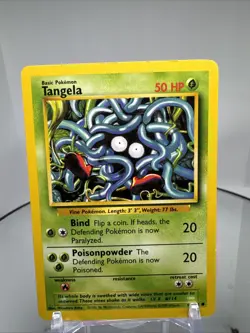 Tangela 66/102 Base Set Unlimited Common Pokemon Light Play+ - Image 1