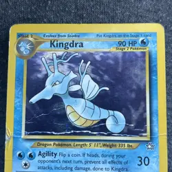 Pokemon Card Neo Genesis Kingdra 8/111 Holo WOTC check pics for condition - Image 2