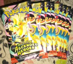 🔥 Pokemon TCG Ascended Heroes Booster Pack NEW 2026 *8* pack lot!🔥 - Image 1
