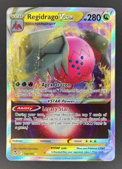 Regidrago VSTAR Ultra Rare 136/195 Pokemon Sword & Shield Silver Tempest - Image 1