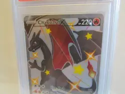 2020 POKEMON SWORD & SHIELD CHAMP'S PATH SECRET #079 FULL ART/CHARIZARD V PSA 10 - Image 3