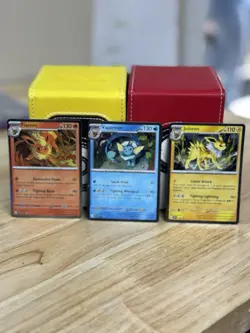 Pokemon Flareon Vaporeon & Jolteon 167 168 169 Black Star Promo Set - Image 1
