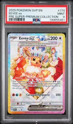 Eevee EX SVP Black Star Promo 174 Prismatic Evolutions Super PSA 9 MINT Pokemon - Image 1