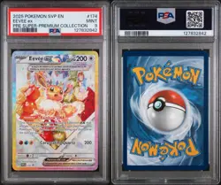 2025 POKEMON EEVEE EX #174 SVP EN SV PROMO PRISMATIC EVOLUTIONS SPC PSA 9 MINT - Image 2