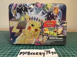 Pokemon Surging Sparks 2024 Fall Collectors Chest Sealed Tin Lunchbox - Image 1