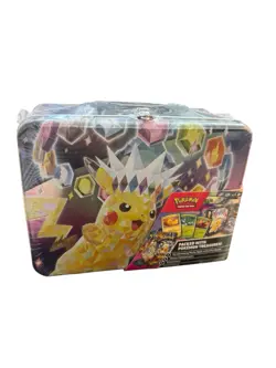 Pokemon Surging Sparks 2024 Fall Collector Chest Sealed Tin Lunchbox + 6 Booster - Image 2