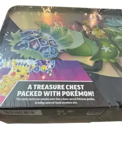 Pokemon Surging Sparks 2024 Fall Collector Chest Sealed Tin Lunchbox + 6 Booster - Image 4