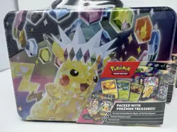 LOT OF 3 Pokemon Surging Sparks 2024 Fall Collectors Chest Sealed Tin Lunchbox - Image 2
