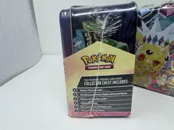 LOT OF 3 Pokemon Surging Sparks 2024 Fall Collectors Chest Sealed Tin Lunchbox - Image 4