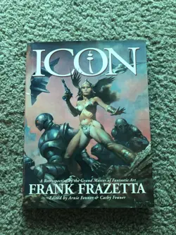 Icon A Retrospective by the Grand Master of Fantastic Art Frank Frazetta 1998 HC 9781887424417 - Image 1