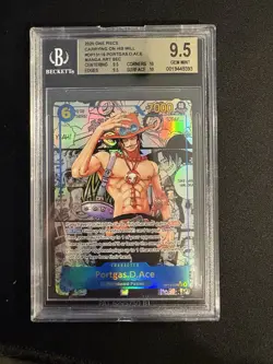 Portgas.D.Ace OP13-119 SEC Manga Alt Art One Piece Carrying On His Will BGS 9.5! - Image 1