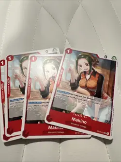 Makino Playset - OP13-015 x4 - Carrying On His Will - One Piece TCG - English - Image 1