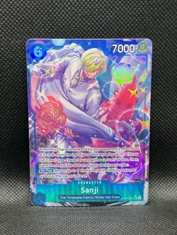 Sanji OP11-051 ALTERNATE ART SR A Fist Of Divine Speed One Piece CCG Foil - Image 1