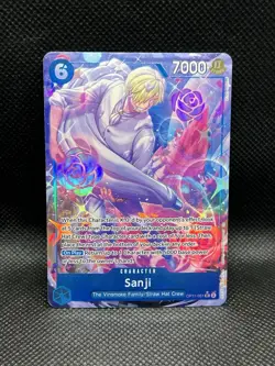 Sanji OP11-051 ALTERNATE ART SR A Fist Of Divine Speed One Piece CCG Foil - Image 3