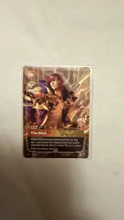 Sett - The Boss - Riftbound Metal 1/35 Regional Prize Promo - Sett Metal Card - Image 1