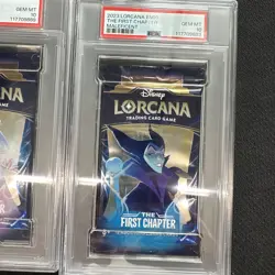 3-Lorcana 1st Chapter Wave 1 Packs. PSA 10s!! Mickey, Elsa, Maleficent - Image 4