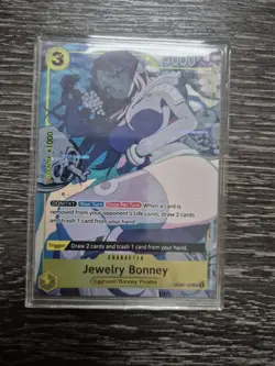 One Piece CCG TCG Jewelry Bonney OP08-105 Illustrator SR Alt Art - Image 1
