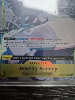 One Piece CCG TCG Jewelry Bonney OP08-105 Illustrator SR Alt Art - Image 3