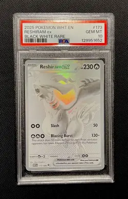 Pokemon Reshiram EX White Flare BWR 173/086 PSA 10 - Image 1
