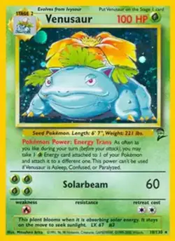 Venusaur - 18/130 - Pokemon Base Set 2 Holo Rare Card WOTC LP - Image 1