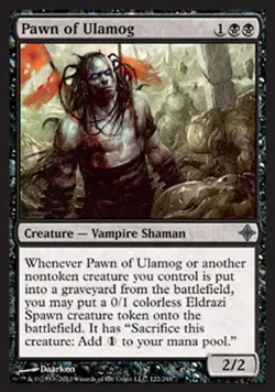 Pawn of Ulamog -Foil Medium Play MTG Rise of the Eldrazi - Image 1