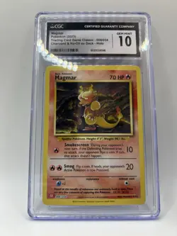 Pokemon TCG Magmar #6 – CGC 10 Gem Mint – Holo Rare – English Card - Image 1