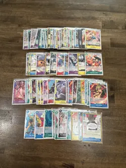 One Piece The Azure Sea's Seven OP14 - 66 Cards, R, UC, Don, Leader, Commons Lot - Image 1