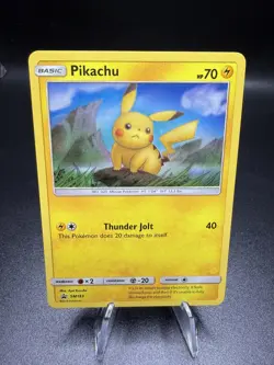 Pikachu #SM183 - 2019 Pokemon Sun & Moon Black Star Promo- Rare! Holo Card! - Image 1