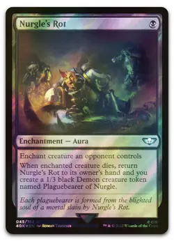 Nurgle's Rot (Surge Foil) #45 (NM) Warhammer 40,000 40K Magic MTG - Image 1