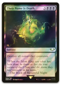 Their Name Is Death (Surge Foil) #62 (NM) Warhammer 40,000 40K Magic MTG - Image 1