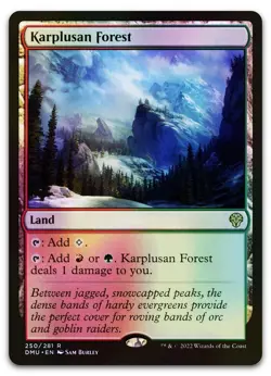 Karplusan Forest #250 (Foil) (NM) Dominaria United DMU Magic MTG - Image 1