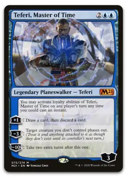 Teferi, Master of Time #75 (NM) Core Set 2021 M21 Magic MTG - Image 1