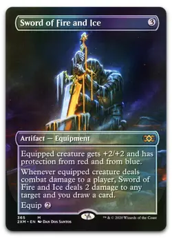 Sword of Fire and Ice (Borderless) #365 (Foil) (NM) Double Masters 2XM Magic MTG - Image 1