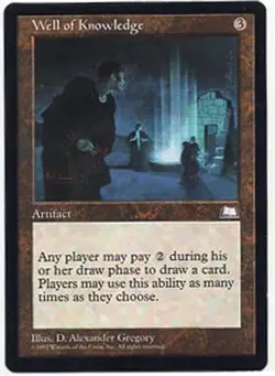 WELL of KNOWLEDGE X1 MAGIC MTG WEATHERLIGHT LIGHT PLAY (LP) 1997 - Image 1