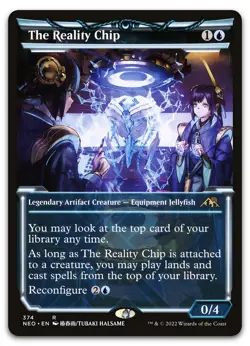 The Reality Chip (Showcase) #374 (NM) Kamigawa Neon Dynasty NEO Magic MTG - Image 1
